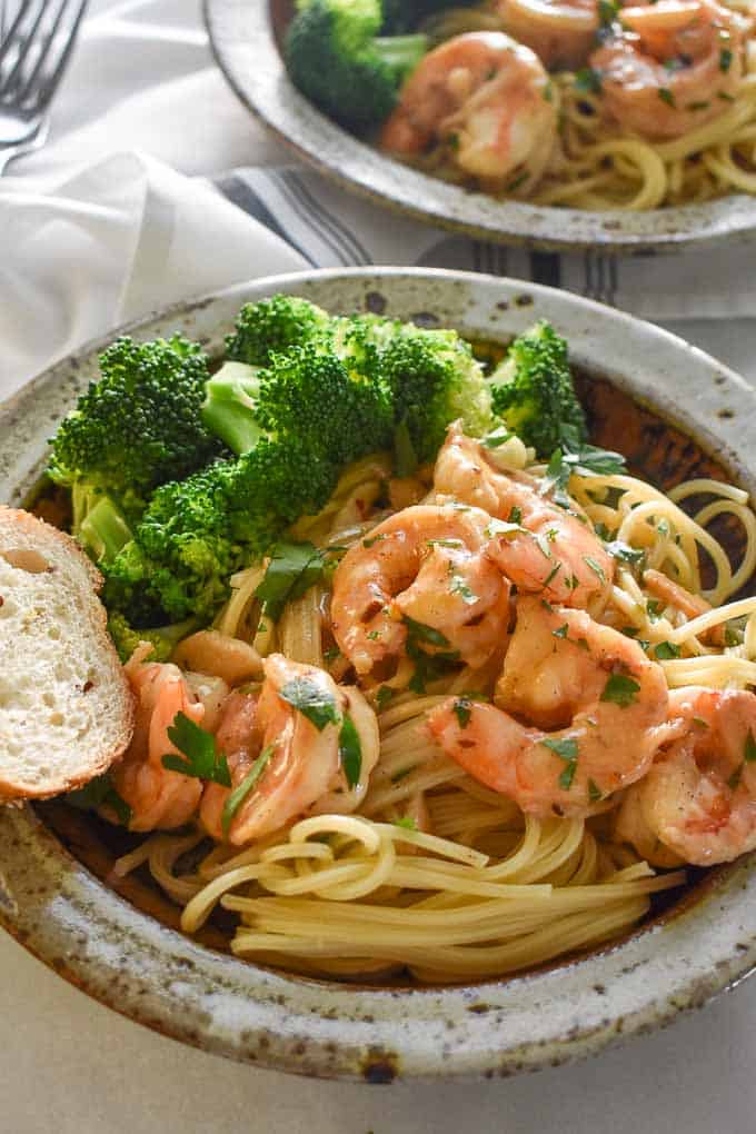 How To Make Easy Creamy Shrimp Scampi At Home Joe S Healthy Meals